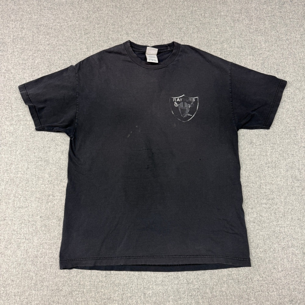 Alstyle Oakland Raiders T Shirt XL Black AFC West Champions Rice Brown Gannon